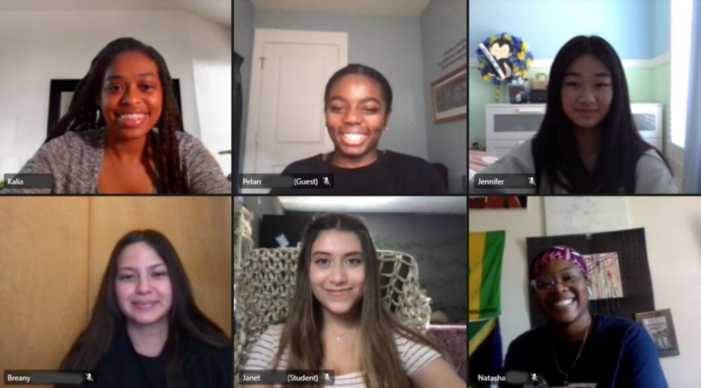 collegiate-prep-2021-beyond-all-limits-3 Screenshot of virtual Teams chat during collegiate prep 2021