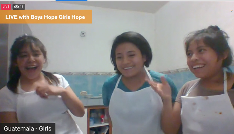 Guatemala Affiliate participating in the Live cooking challenge Guatemala Affiliate participating in the Live cooking challenge