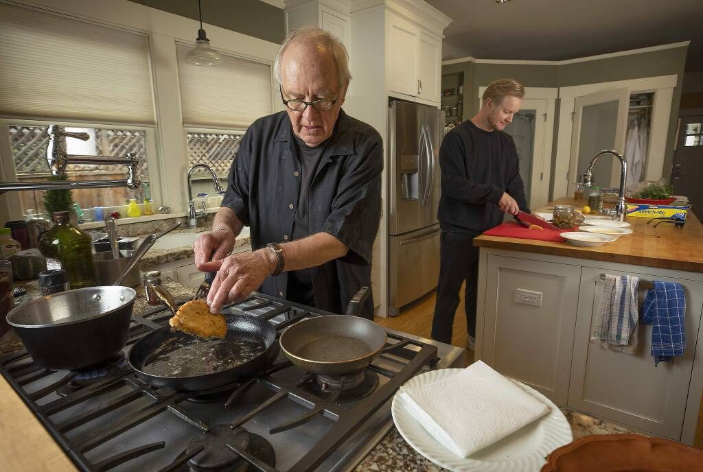 Chef John Ash in the middle of the Live cooking challenge with BHGH