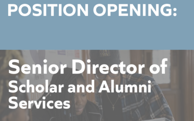 Position Opening | Senior Director of Scholar and Alumni Services | New York