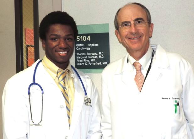 Dwayne with Dr. James Porterfield in 2014